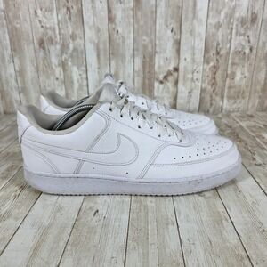 Nike Court Vision Low White Leather Sneakers Casual Shoes DH2987-100 Size 11.5‎